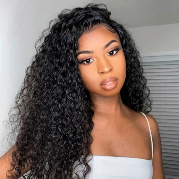 Junoda Hair Deep Wave 4x4 Lace Front Human Hair Wigs Flash Sale