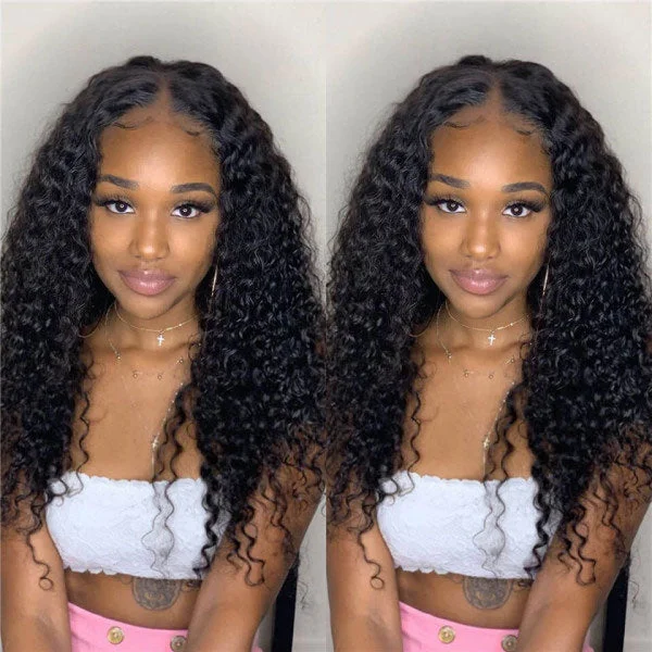 Junoda Hair Deep Wave 4x4 5x5 Lace Closure Human Hair Wig Pre Plucked Brazilian Remy Hair