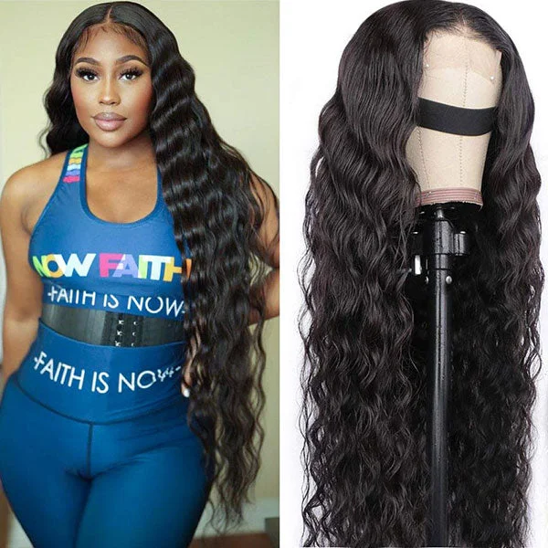 Junoda Hair Loose Deep Wave 5x5 Lace Closure Human Hair Wig Pre Plucked Brizlian Remy Hair