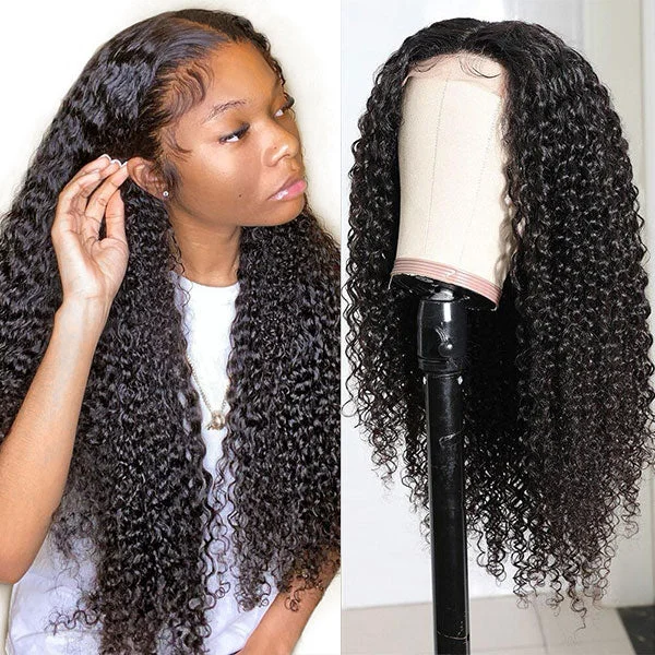 Junoda 5X5 HD Kinky Curly Hair Lace Closure Wig Brazilian Remy Wigs Jayda Jonét AlwaysAmeera Recommend