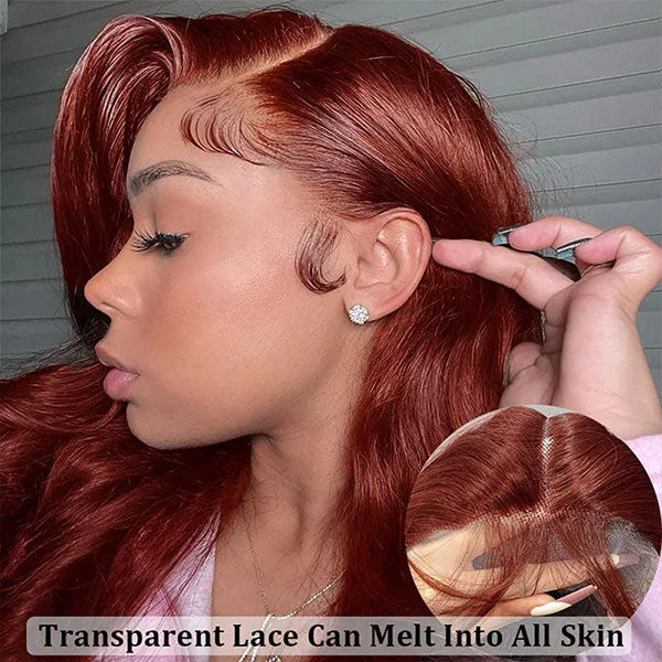 [Save $100] Junoda Reddish Brown Body Wave Wig Pre Cut Lace Wear & Go Glueless Wig