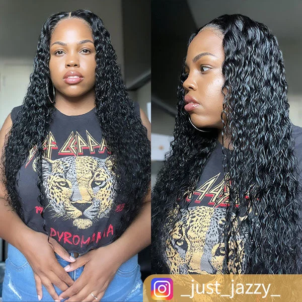 Gina Jyneen Recommend Junoda Wig Deep Wave HD Lace Frontal Human Hair Wigs Prepluck Brazilian Virgin Hair