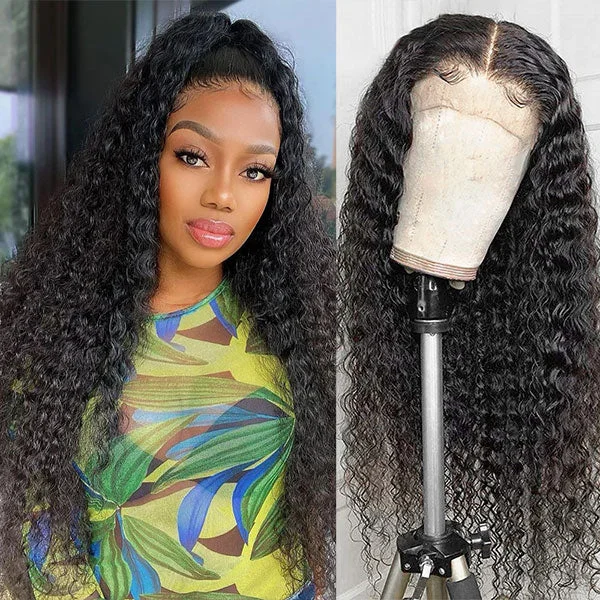 Gina Jyneen Recommend Junoda Wig Deep Wave HD Lace Frontal Human Hair Wigs Prepluck Brazilian Virgin Hair