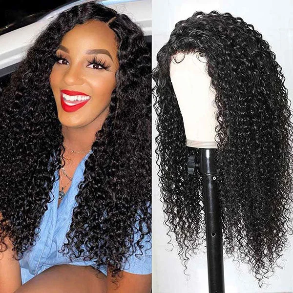 IVY Recommend Junoda Wig Kinky Curly Lace Closure Wigs Pre Plucked For Women