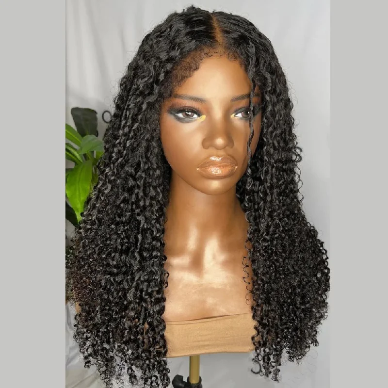 Ventilated Kinky Hairline 13x4 HD Lace Frontal Curly Wig