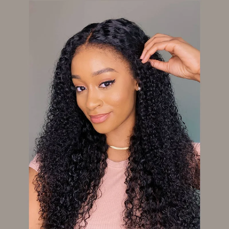 Kinky Edges HD Lace Frontal Ventilated Curly Wig