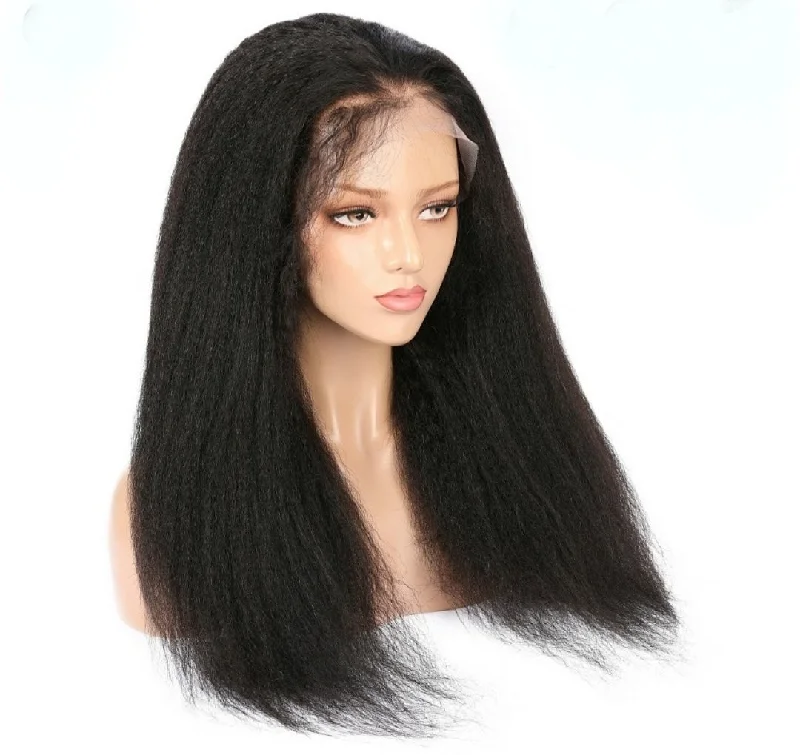 Kinky Straight Frontal Lace Wig