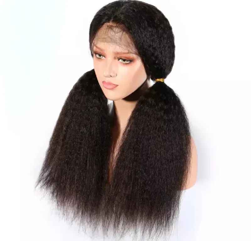 Kinky Straight Frontal Lace Wig