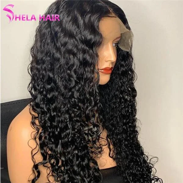 Wet and Wavy Glueless Lace Closure/ Front Wig