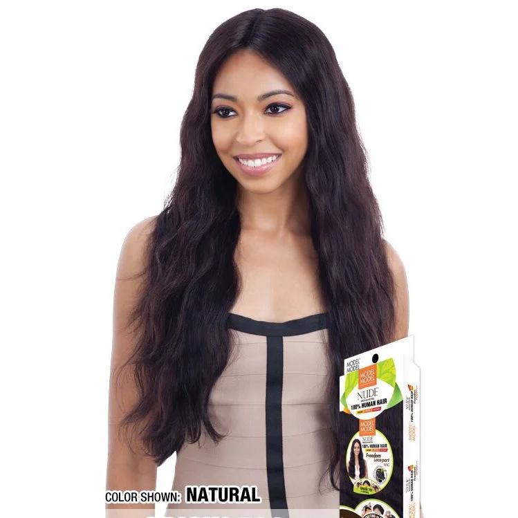 Model Model Origin 702 Nude Brazilian Human Hair Freedom Lace Part Wig #NATURAL