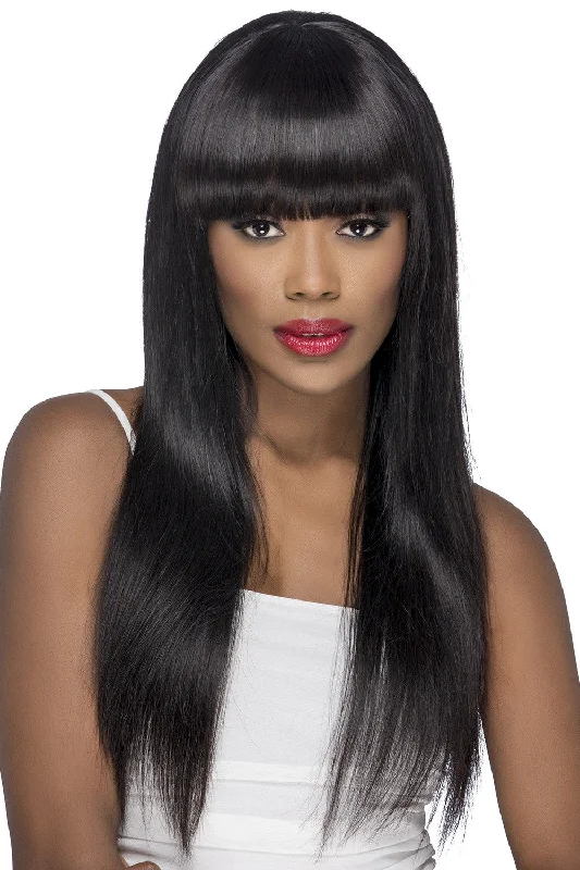 Layered Straight Style w/ Blunt Bang