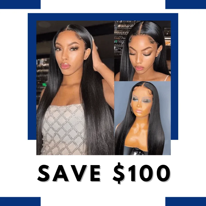 Flash Sale: Save $100, 48 Hour Only, Straight Frontal Wigs