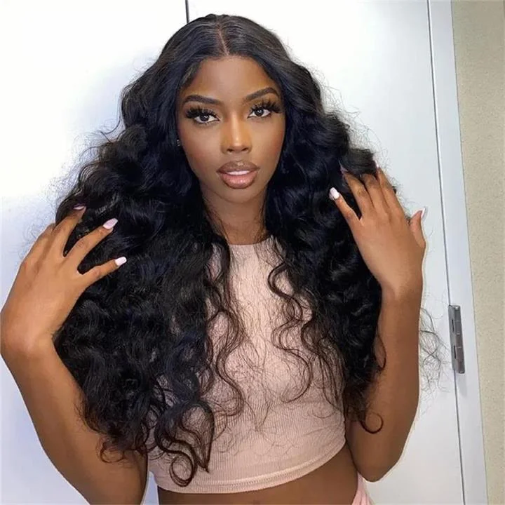 Loose Wave 13x4 HD Lace Front Wig Pre Plucked Hairline With Baby Hair 150% Density-Geeta Hair