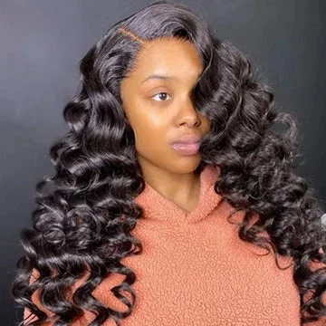 Loose Deep Wave  360 HD Transparent Lace Frontal Wigs Brazilian Vrvogue Hair