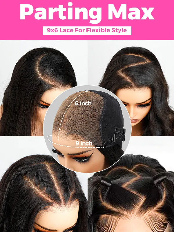 CurlyMe Pre-cut 9x6 Lace M-cap Wear Go Glueless Mini Knots Loose Deep Hair HD Lace Front Wig Pre-plucked