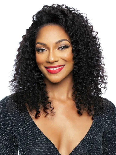 Mane Concept 100% Unprocessed Human Hair HD Wet & Wavy Whole Lace Front Wig - TROH461 DEEP WAVE 20""