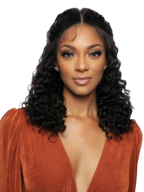 Mane Concept 100% Unprocessed Human Hair HD Wet & Wavy Whole Lace Front Wig - TROH462 LOOSE DEEP 20""