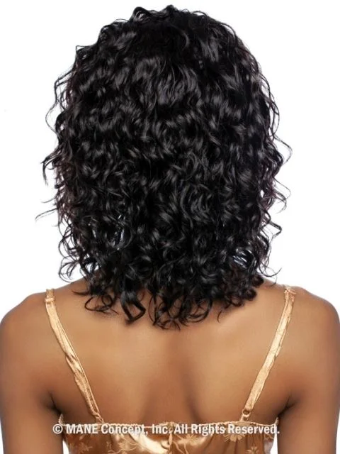 Mane Concept 100% Unprocessed Human Hair Trill 13x4 HD Glueless Lace Wig - TRE2113 DEEP WAVE 14""