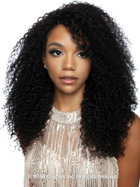 Mane Concept 100% Unprocessed Human Hair Trill 13x4 HD Lace Wig - TRE2106 SOFT JERRY CURL 22""