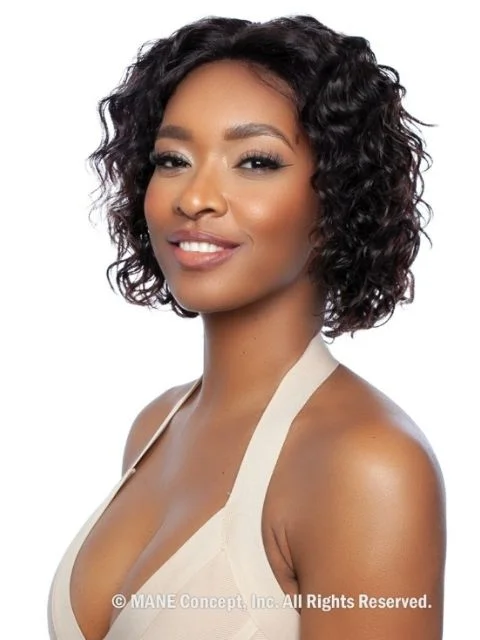 Mane Concept 100% Unprocessed Human Hair Trill 13x4 HD Glueless Lace Wig - TRE2108 DEEP WAVE 10""