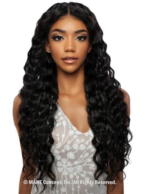 Mane Concept 100% Unprocessed Human Hair Trill Glueless HD Whole Lace Wig - LOOSE DEEP 24""-32""(TRH410124-32)