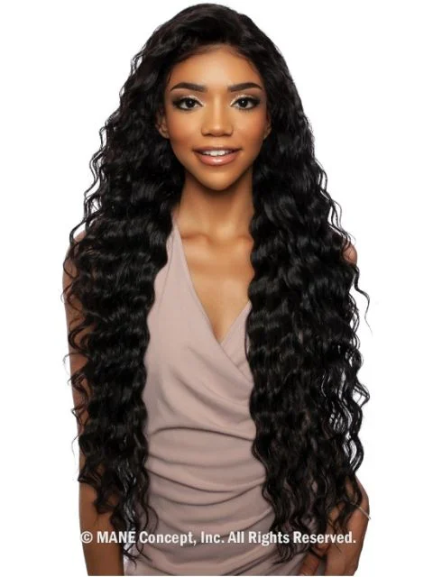 Mane Concept 100% Unprocessed Human Hair Trill Glueless HD Whole Lace Wig - LOOSE DEEP 24""-32""(TRH410124-32)