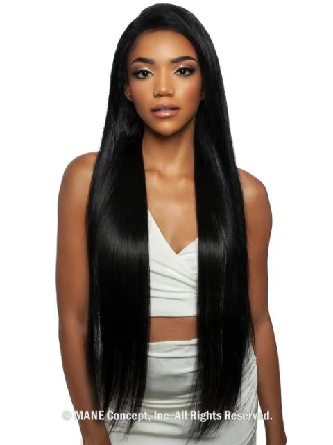 Mane Concept 100% Unprocessed Human Hair Trill Glueless HD Whole Lace Wig - STRAIGHT 24""-32""(TRH410424-32)