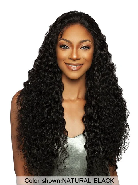 Mane Concept Trill 11A Human Hair HD Pre-Plucked Hairline Lace Front Wig - TRMP211 WATER WAVE 28