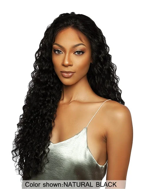 Mane Concept Trill 11A Human Hair HD Pre-Plucked Hairline Lace Front Wig - TRMP211 WATER WAVE 28