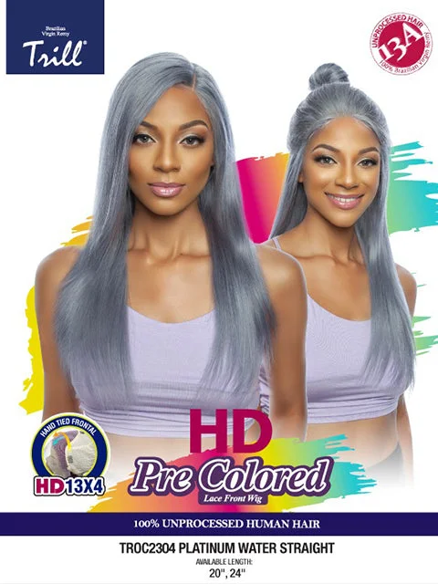 Mane Concept Trill 13A Human Hair HD Pre-Colored 13x4 Lace Front Wig - TROC2304 STRAIGHT