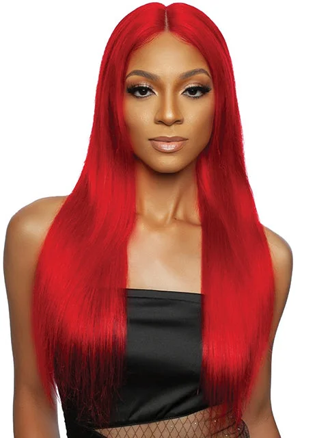 Mane Concept Trill 13A Human Hair HD Pre-Colored Lace Front Wig - TROC203 RED STRAIGHT