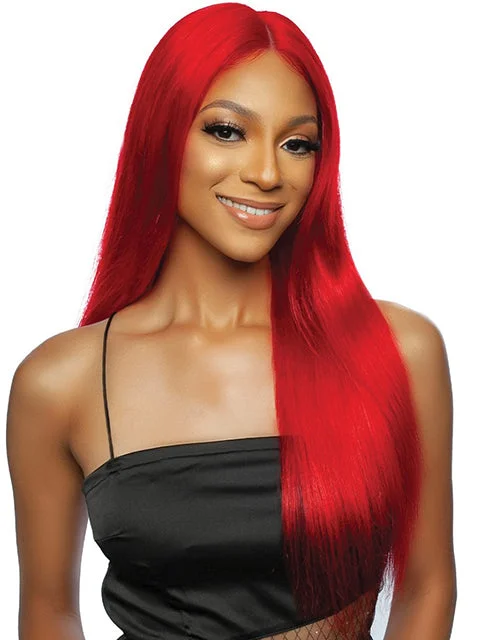 Mane Concept Trill 13A Human Hair HD Pre-Colored Lace Front Wig - TROC203 RED STRAIGHT