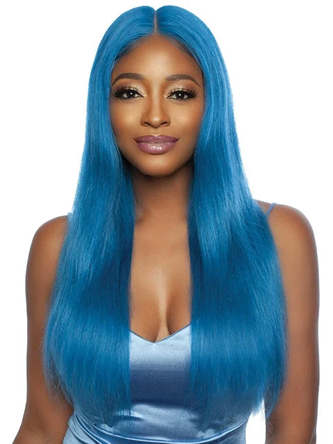 Mane Concept Trill 13A Human Hair HD Pre-Colored Lace Front Wig - TROC204 COBALT BLUE STRAIGHT