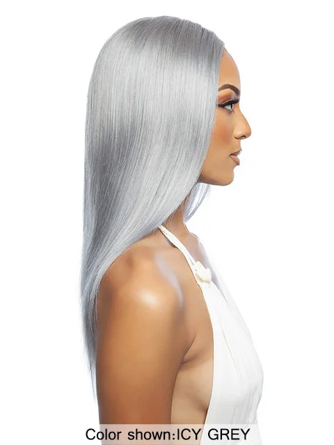 Mane Concept Trill 13A Human Hair HD Pre-Colored Lace Front Wig - TROC211 13A ICY GREY STRAIGHT