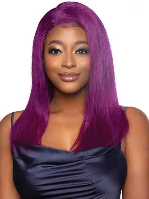 Mane Concept Trill 13A Human Hair HD Pre-Colored Lace Front Wig - TROC4304 RICH PURPLE STRAIGHT