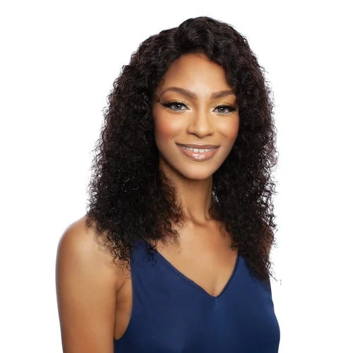 Mane Concept Wig - 100% Unprocessed Human Hair - TRMR601 - 11A WET N WAVY ROTATE LACE PART WIG JERRY CURL 18""