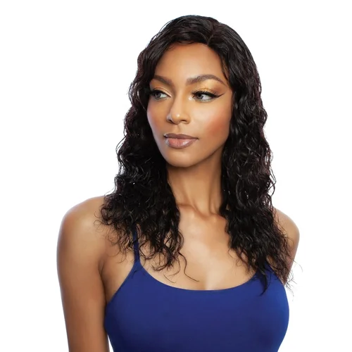 Mane Concept Wig - 100% Unprocessed Human Hair - TRMR603 - 11A WET N WAVY ROTATE LACE PART WIG LOOSE BODY 18""