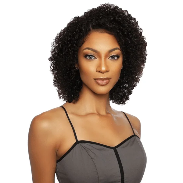 Mane Concept TRMP601 - 11A HD PRE-PLUCKED HAIRLINE LACE FRONT WIG - WNW JERRY CURL 14""