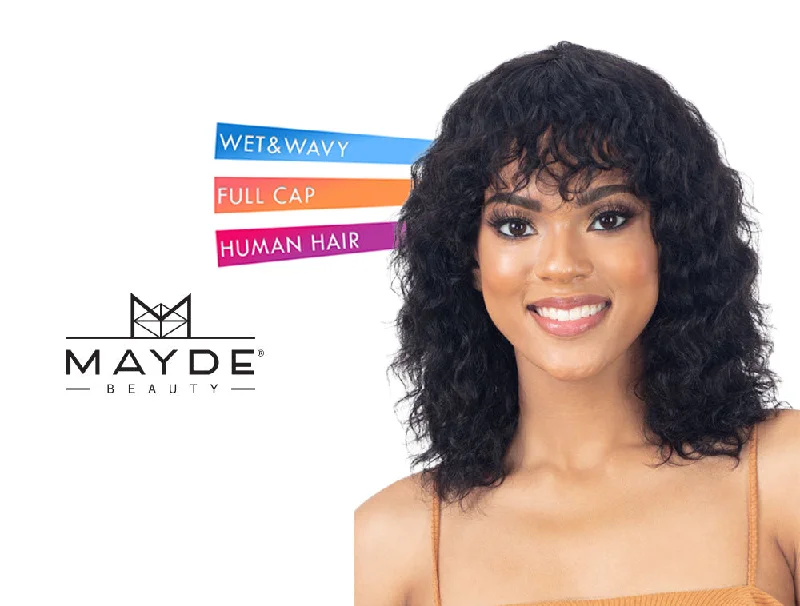 MAYDE BEAUTY 100% HUMAN HAIR WET & WAVY WIG BELLS WAVE