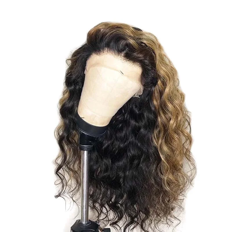 HIghlight Color Deep Wave Human Hair Wig Lace Front 13x4 Surprisehair