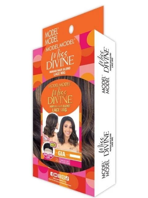 Model Model Miss Divine Human Hair Blend HD Lace Front Wig - GIA