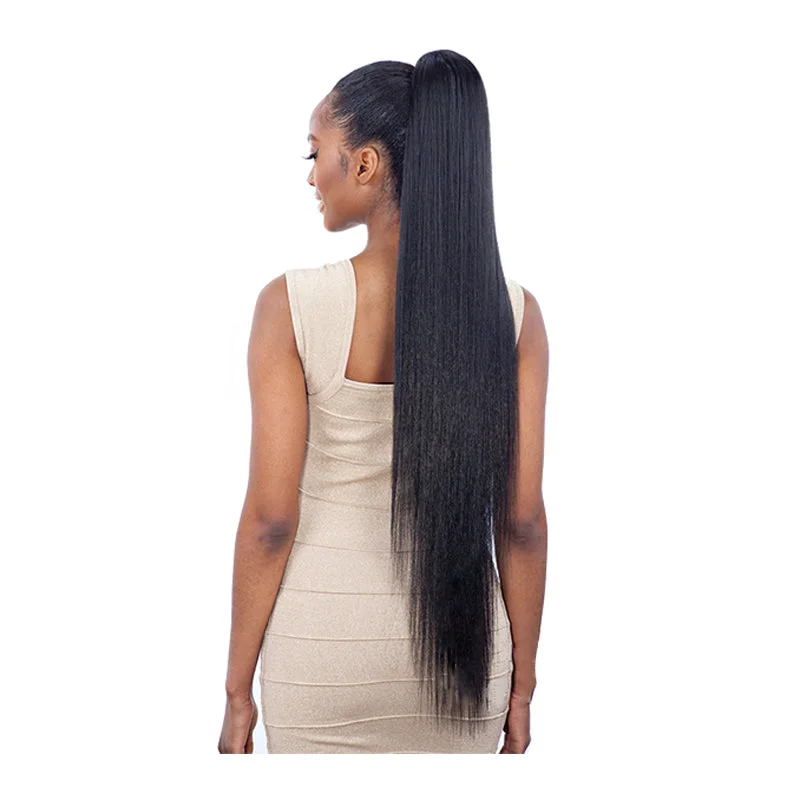 Model Model Synthetic Drawstring Ponytail - SILKY STRAIGHT YAKY 32""