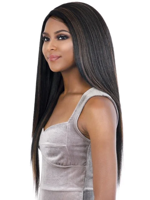 Motown Tress Premium Human Hair Blend Glam Touch Lace Wig - HBL.FREE26