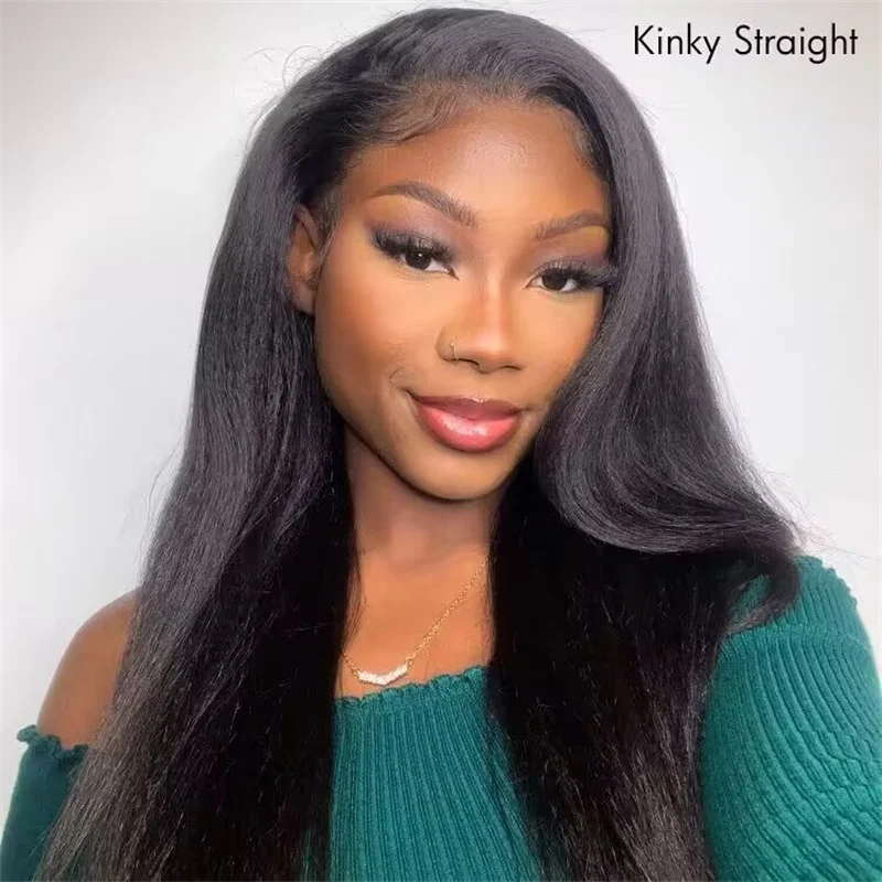 9x6 Lace Parting Max Glueless Wig Natural Kinky Straight / Yaki Straight Ready to Go Wig