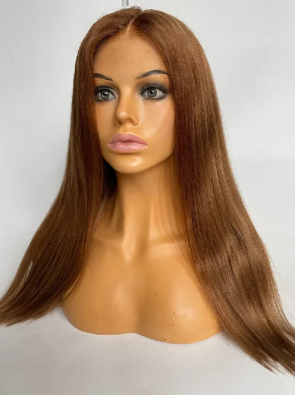 Natural Red Wig - HD Silk Base European Hair - Invisible Knots - Natural Hairline