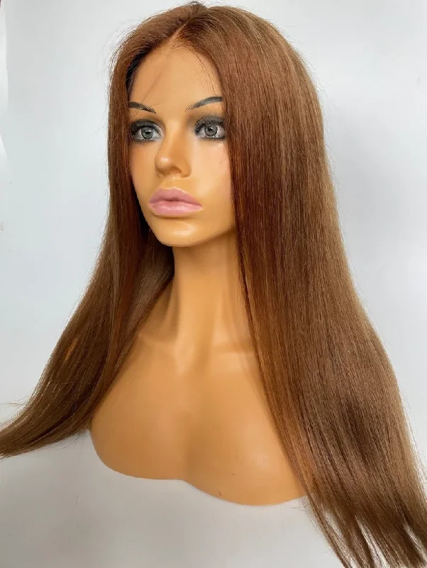 Natural Red Wig - HD Silk Base European Hair - Invisible Knots - Natural Hairline