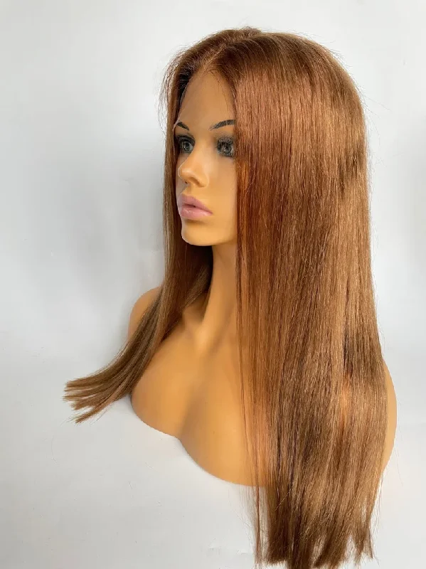 Natural Red Wig - HD Silk Base European Hair - Invisible Knots - Natural Hairline