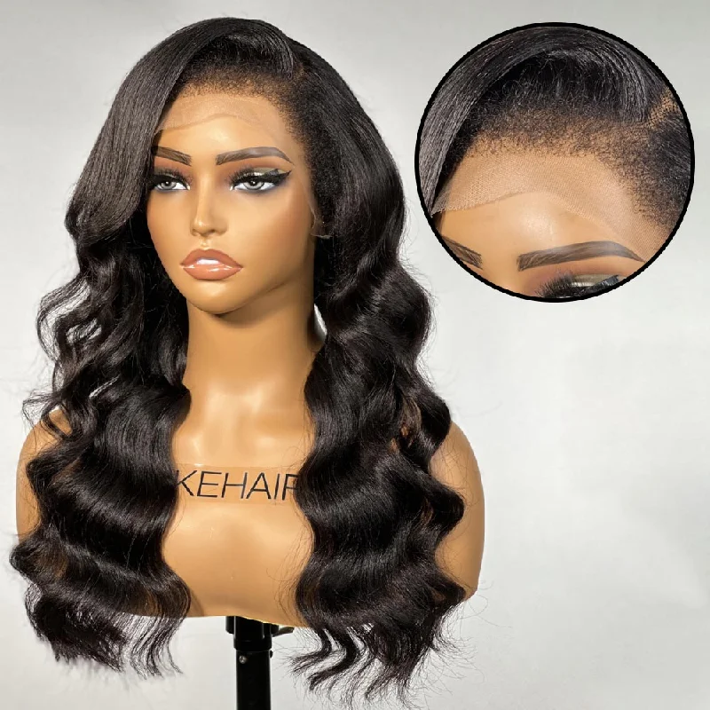 Natural Yaki Wave 13X4 HD Lace Frontal Kinky Edges Wig