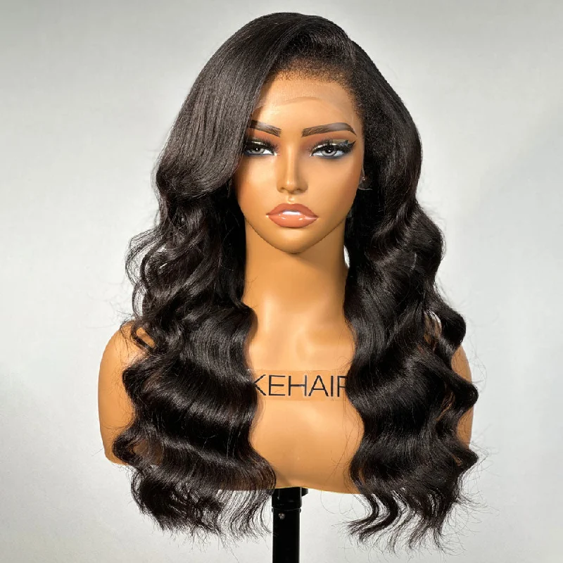 Natural Yaki Wave 13X4 HD Lace Frontal Kinky Edges Wig