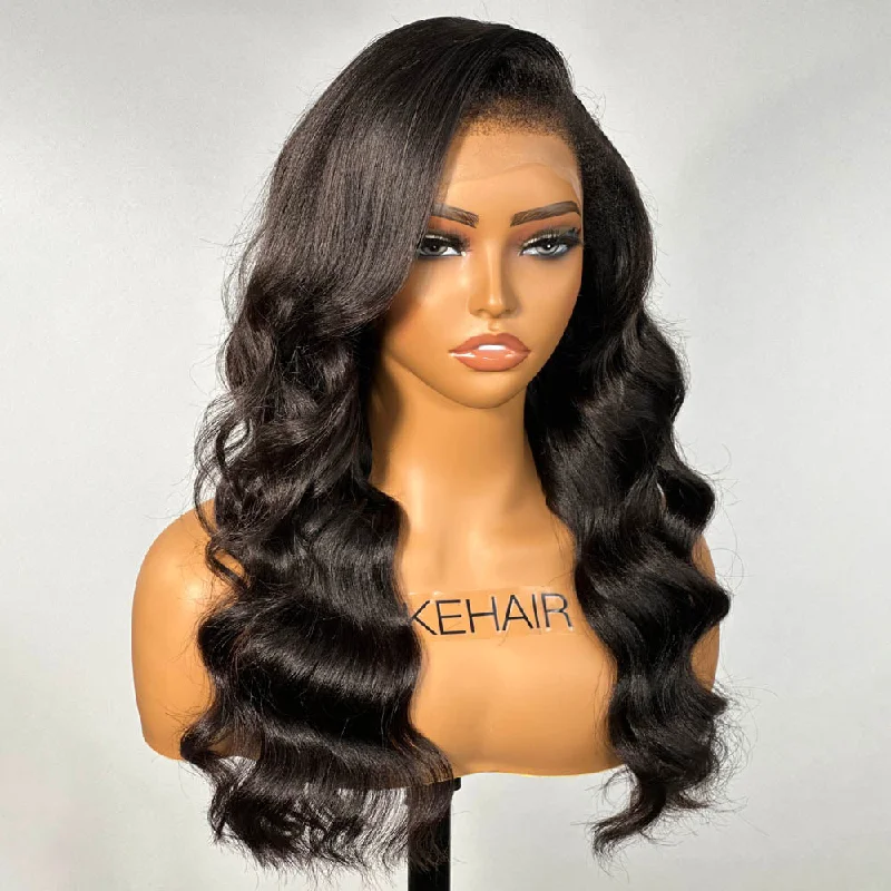 Natural Yaki Wave 13X4 HD Lace Frontal Kinky Edges Wig